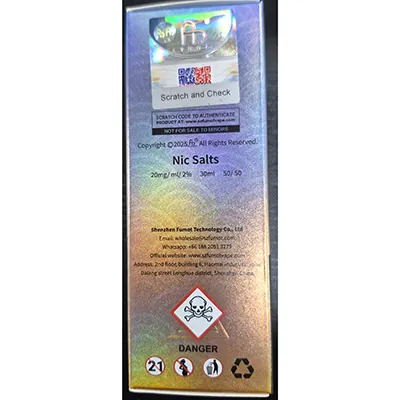 cartucho de cigarrillo electrónico FUMOT Super ICE