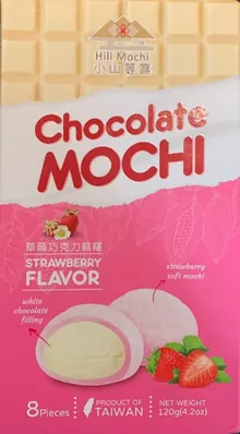 etiquetado en español en mochis de chocolate Hill Mochi