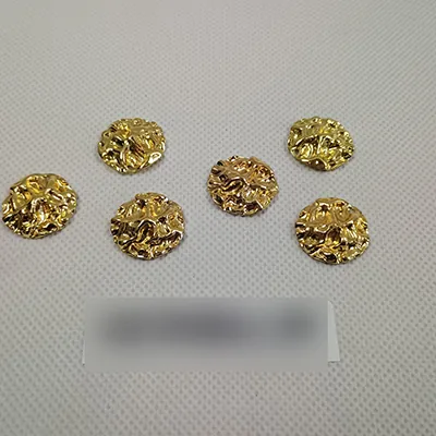 colgante Metal pendant circle gold (B89) (foto 2)