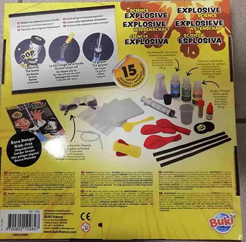 juego de juguetes experimentales BUKI Explosive Science