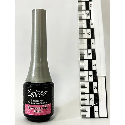 esmalte de uñas de gel Estrosa Pretty in Pink - glitter