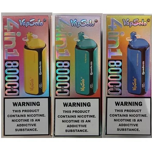 cigarrillo electrónico desechable VapSolo ® 4in1 80000 PUFFS 5% NICOTINE