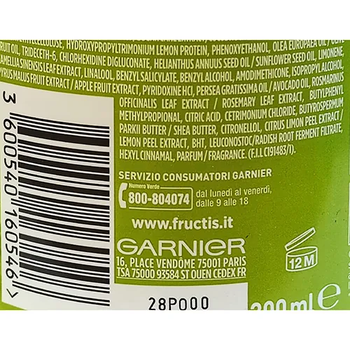 mascarilla para el cabello GARNIER Fructis Capelli secchi (foto 3)