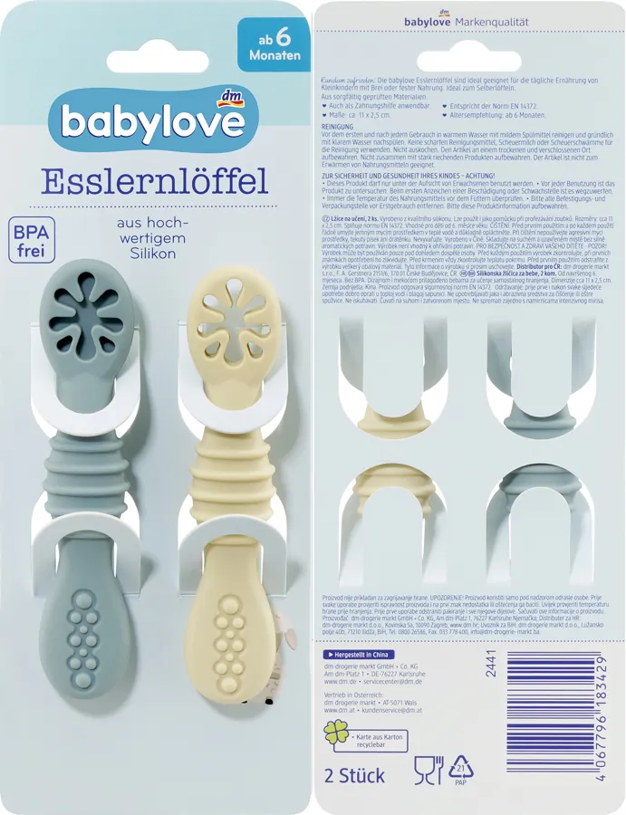 juego de cubiertos para niños babylove Esslernlöffel