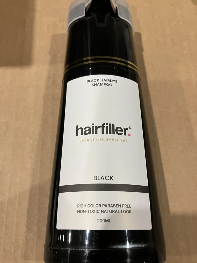 champú Hairfiller Instant Dye Shampoo Black