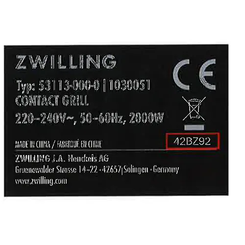 parrilla de contacto ZWILLING (foto 2)