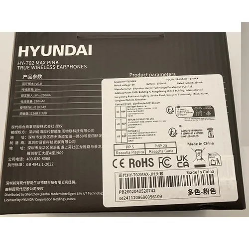 auriculares Bluetooth Hyundai Wireless earphones (foto 3)