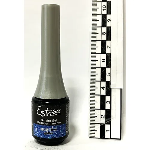 esmalte de uñas de gel Estrosa Blue Diva Glitter