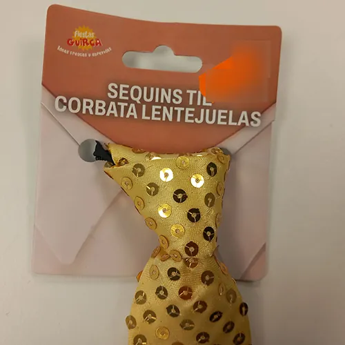 accesorio de disfraces Fiestas Guirca SL Corbata CON Lentejuelas (foto 2)