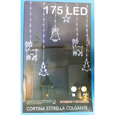 cadena de iluminación Cortina Estrella Colgante 175 LED