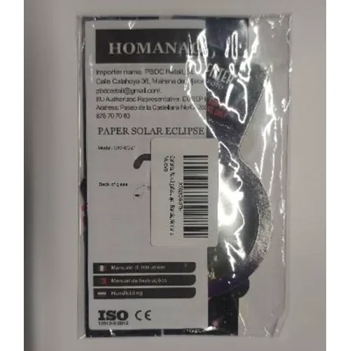 gafas de eclipse solar Homanage
