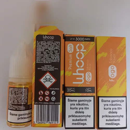 cartucho de cigarrillo electrónico Whoop Fogo Tobacco