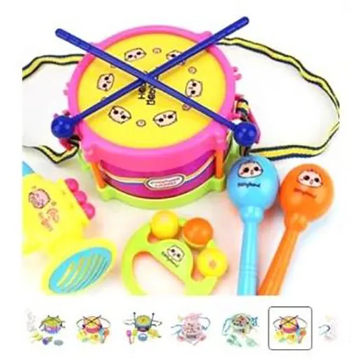 conjunto de instrumentos musicales de juguete