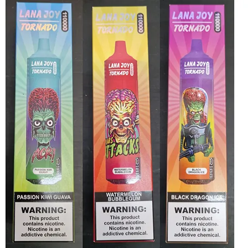 cigarrillo electrónico desechable LANA JOY TORNADO 5 % NICOTINE, 110000 puffs
