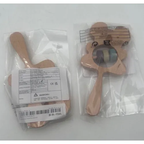 sonajero de juguete New Wooden Hand Rattle (foto 3)