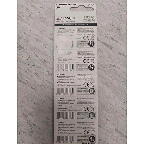 baterías de botón TIANQIU 5 PCS lithium battery (foto 3)