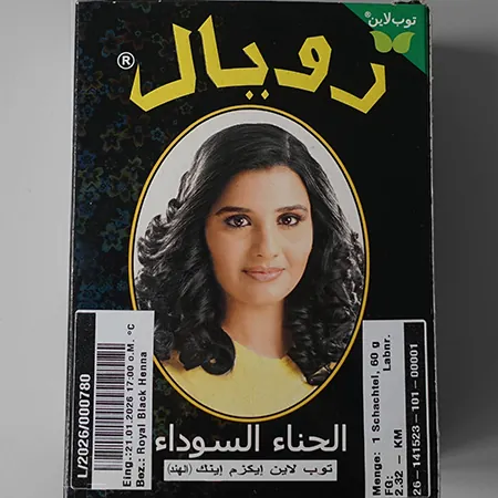 tinte para el cabello Royal Black Henna