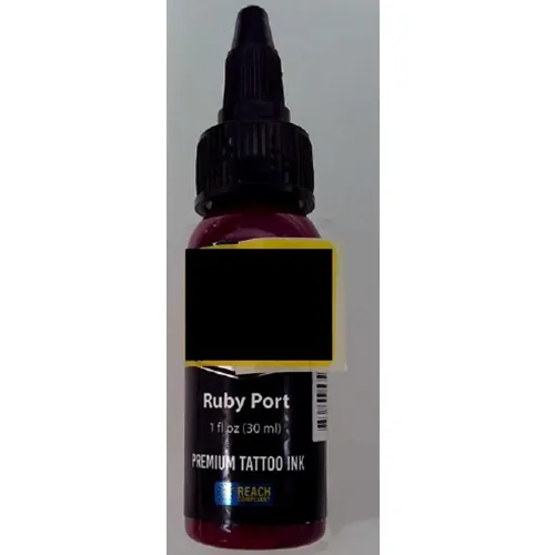 tinta de tatuaje PLATINUM Dynamic Ruby Port Premium Tattoo Ink.