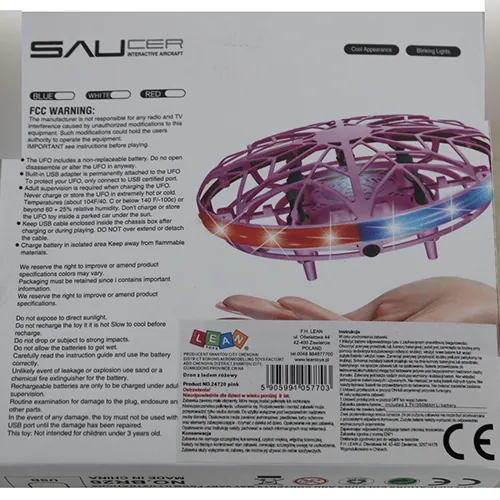dron de juguete LEAN Toys Saucer interactive aircraft (foto 2)