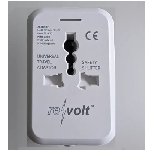adaptador revolt Universal Travel Adaptor
