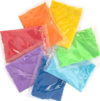 juguete de actividad de arena Baker Ross Rainbow Coloured Sand Bags x7 (foto 2)