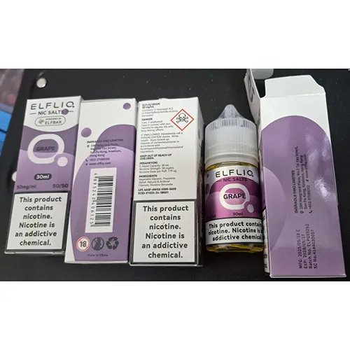 cartucho de cigarrillo electrónico Elfliq NIC Salt, Powerws BY Elfbar