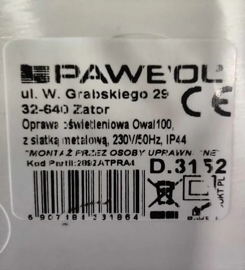 lámpara Pawbol Oprawa oswietleniowa z siatka metalowa (foto 3)