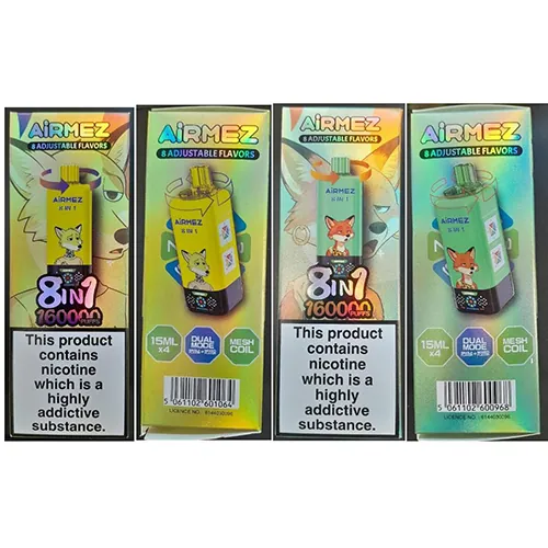 cigarrillo electrónico desechable AiRMEZ 8 ADJUSTABLE FLAVORS 8in1 160000 PUFFS (foto 2)
