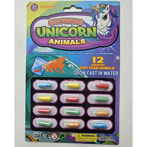 juguete expandible Growing unicorn animals