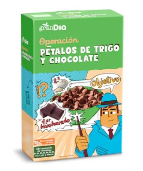 cereales para el desayuno con chocolate Gran DIA