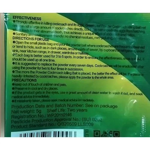 cebo de cucaracha Green leaf Powder Cockroach Killing Bait (foto 3)