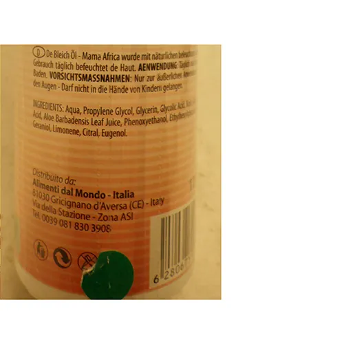 aceite corporal para aligerar Mama Africa Cosmetics (foto 3)