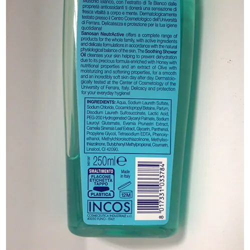 espuma de ducha Sanosan Doccia schiuma