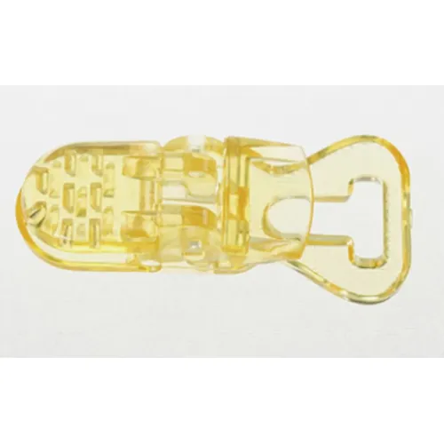 sostenedor del chupete Clip attache tetine Jaune en plastique