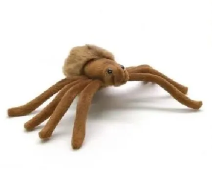 juguete suave HANSA Peluche araignée brune 15 cm ou noire