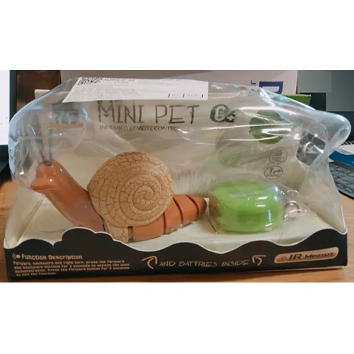 juguete de plástico ZF Mini Pet Remote Control Snail Toy
