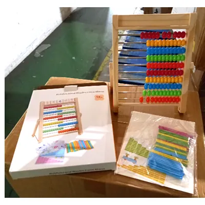 juguete de actividad Kidwill Multifunction Wooden Frame Abacus Toy