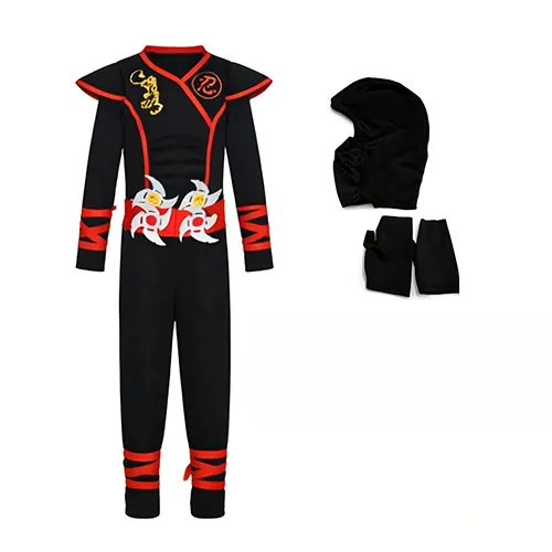 disfraz de vestido de fantasía Ninja Samouraï Costume Set