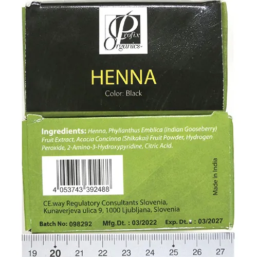 tinte para el cabello ProfixOrganics Henna Permanent Powder Hair Colour (foto 3)