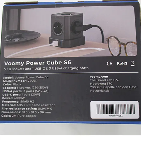 plomo de extensión VOOMY Power Cube S6 (foto 2)