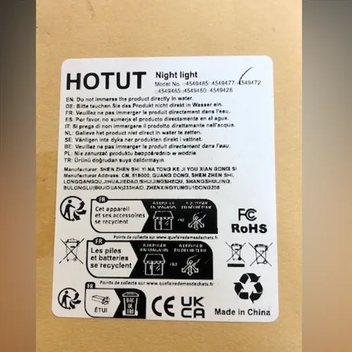 luz de noche Hotut (foto 2)